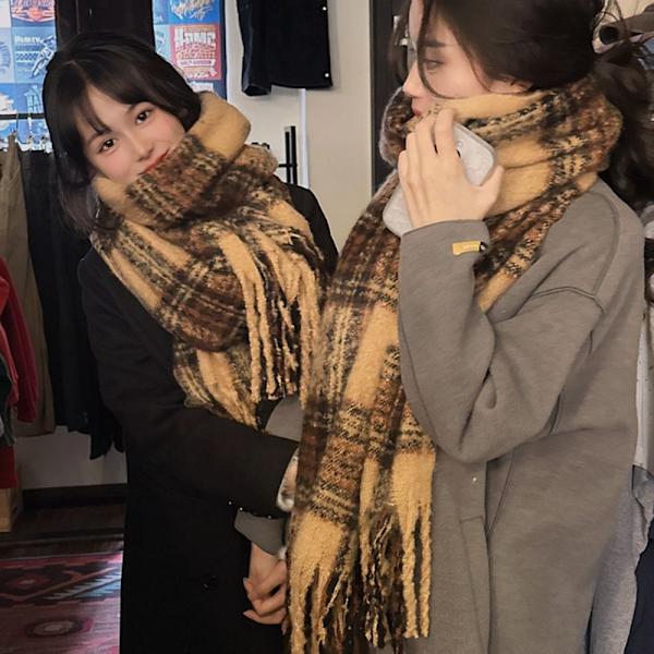 Dam Scarf Långa Scarves Tofs Sjal