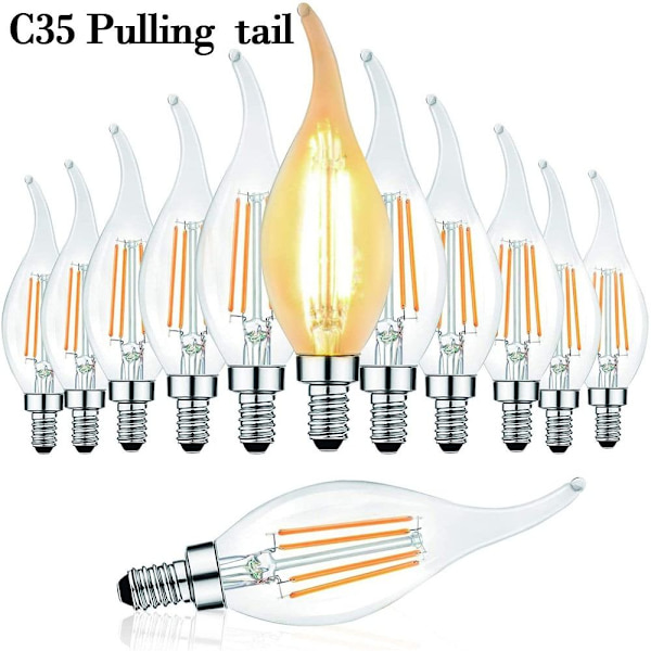 LED-glödlampa Vintage Bulb C35 PULLING TAIL C35 PULLING TAIL C35 Pulling  tail