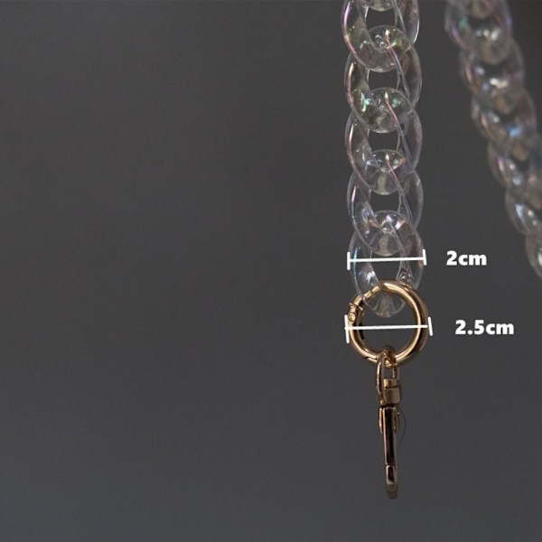 Akryl Resin Taskekæder Skuldertaskestropper 120CM 120cm