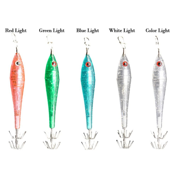 Elektronisk blixt Squid Hook Octopus Bait FÄRG LJUS FÄRG LJUS Color Light