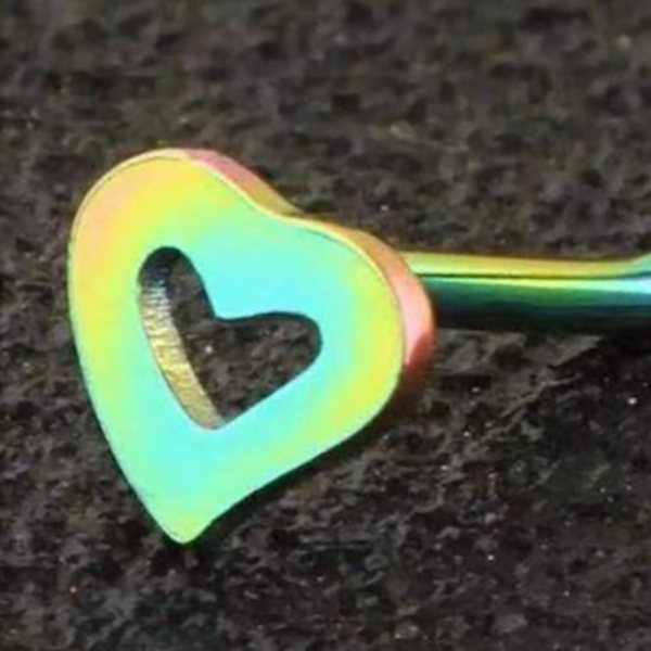 Nose Stud Heart Screw Studs 06 06 06