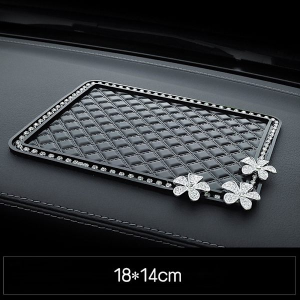 Flower Car Phone Anti-slip Matta Mobiltelefon Pad 18X14CM 18x14cm