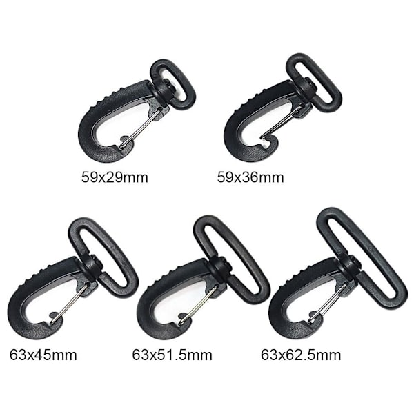 5st Hummerkarbinfjäder Quickdraws Clip 63X62,5MM 63x62.5mm
