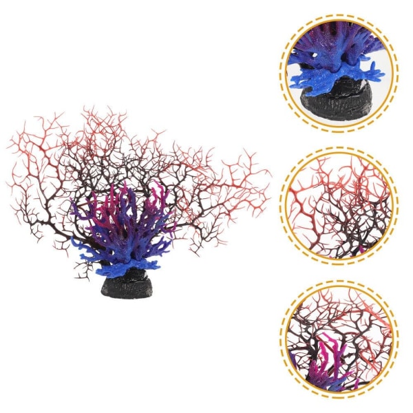 Imitation Coral Ornament Simulation Coral Tree Decoration Blue&white