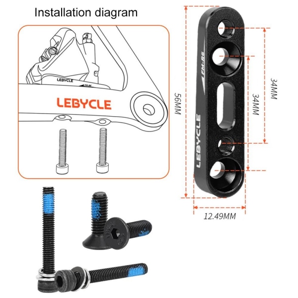 Mountainbike hydraulisk skivebremsekaliber 4 4 4