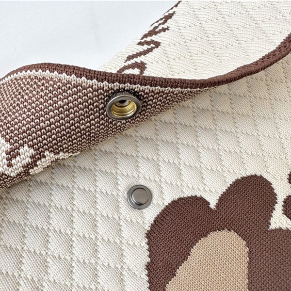 Knit Handbag Knot Wrist Bag BLÅ blue