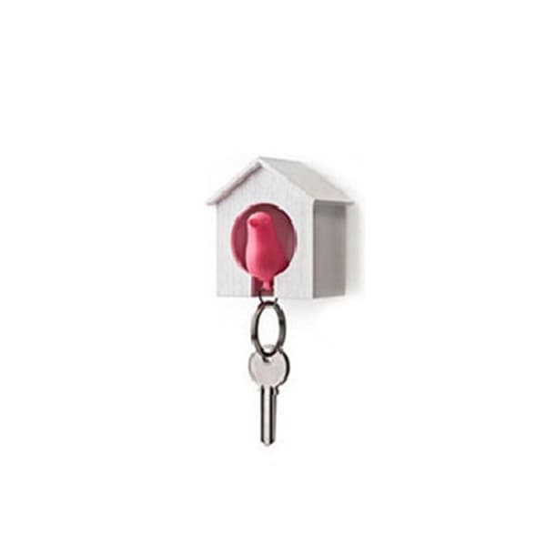 Fuglenøkkelholder Nøkkelring ROSA pink