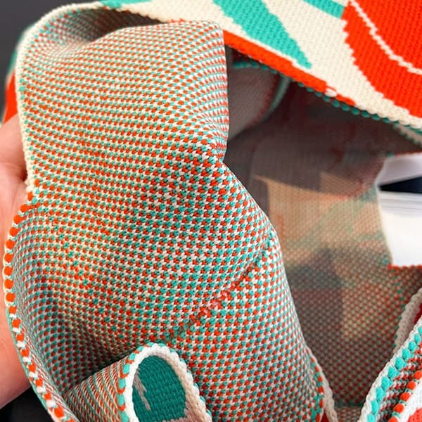 Knit Handbag Kangaskassi PUNAINEN red