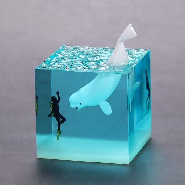 Shark Diver Decoration LED Night Light E E E