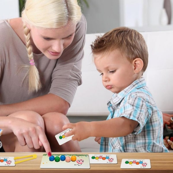 Clip Beads Game Interaktivt legetøj Farvematchende perler spil