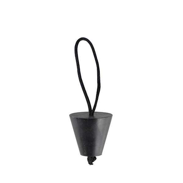 2stk Silikonhullplugg Dreneringsgummiplugg SORT Black
