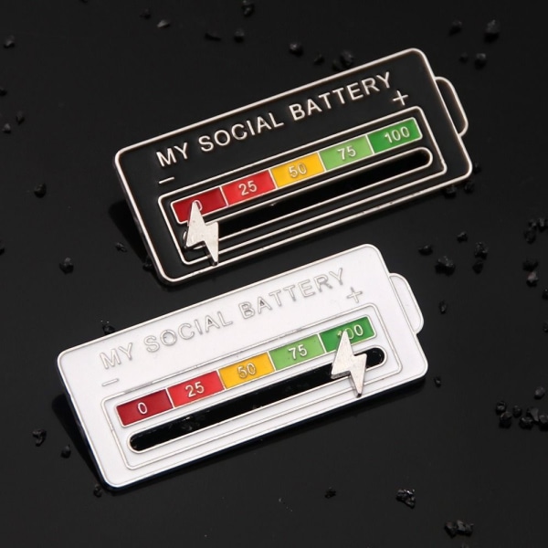 Social Mood Pin Broche Pin STYLE 1 STYLE 1 Style 1