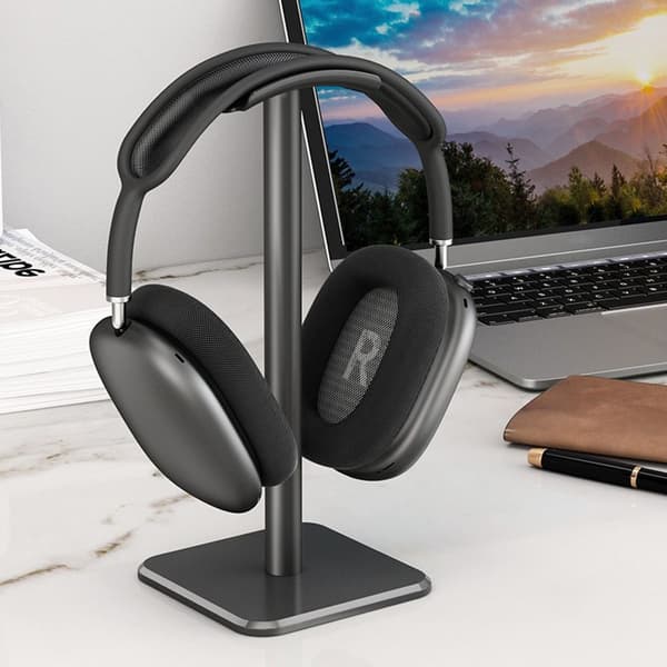 Hodetelefonstativ Desktop Headset Holder SØLV silver
