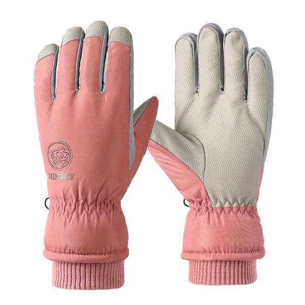 Kvinder Plys Handsker Snowboard Ski Handsker ORANGE orange