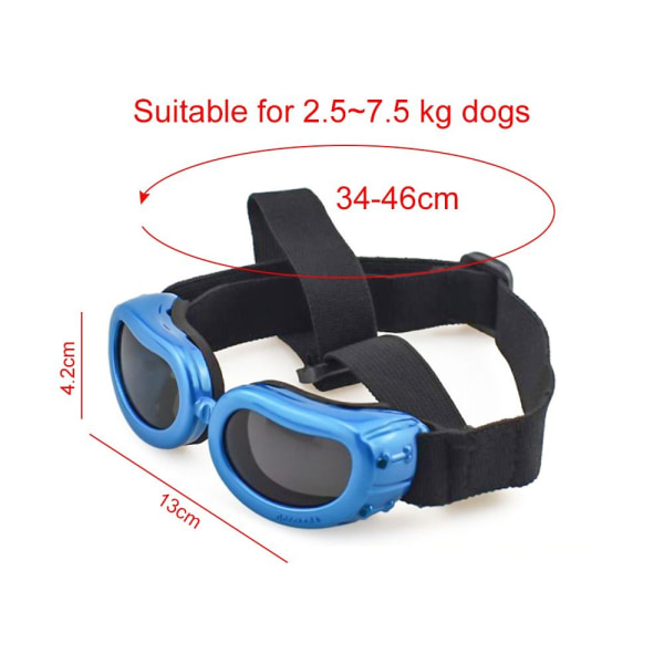 Dog Goggles Pet Solbriller BLÅ blue