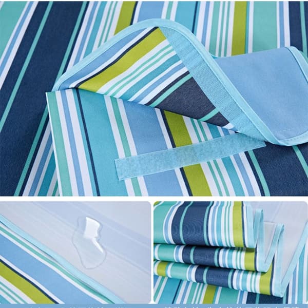 Piknikteppe Campingmatte BLÅ LEAVE BLÅ LEAVE blue leave