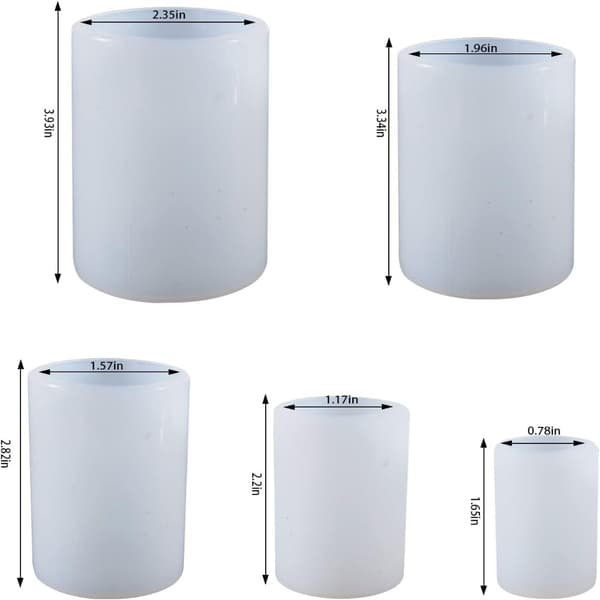Cylinder Lys Forme Silikone Sæber