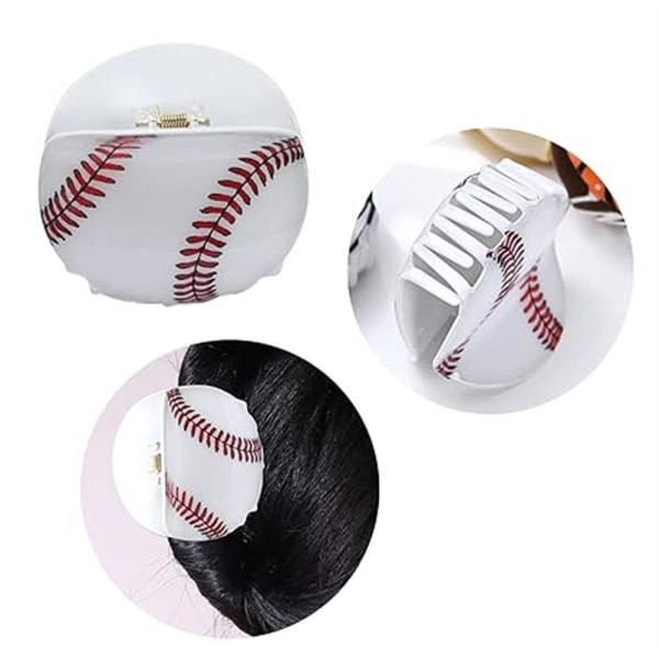 Baseball Hair Clip Basketball Hair Claw 3 3 3