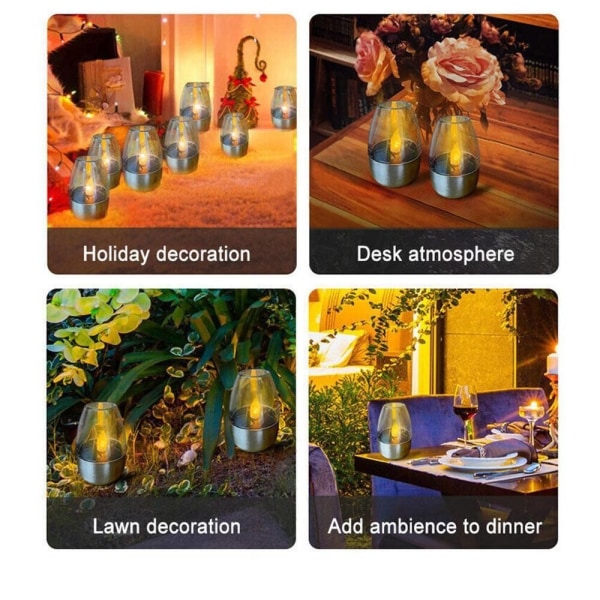 Solar Light LED Candle Light CAPPING TRANSPARENS CAPPING Capping transparency