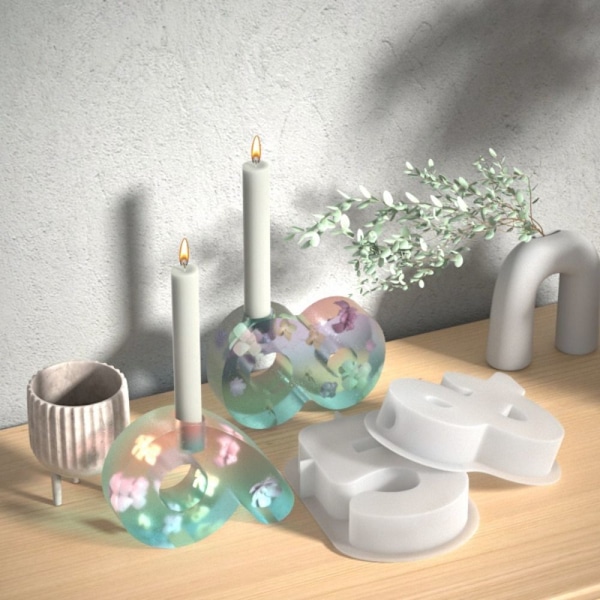 Ljushållare Form Digital Ljusstake Molds 8 FORM 8 FORM 8 mold