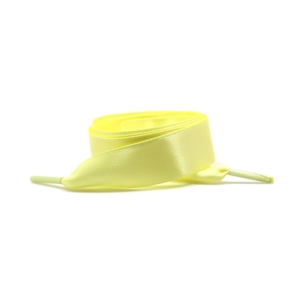 Platta skosnören Satin Ribbon Skosnören GUL Yellow