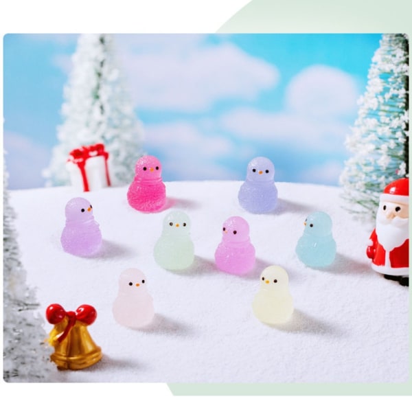 Snow King Dekoration Snemand Ornamenter HVID white