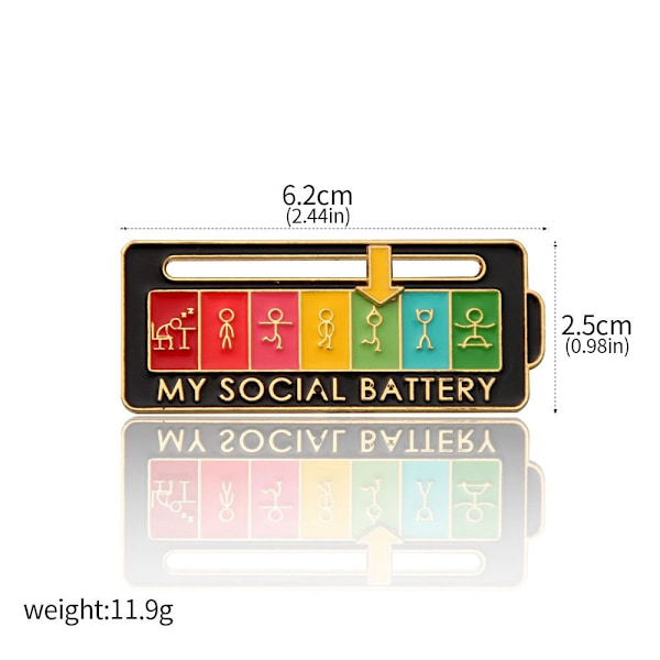 Social Mood Pin rintaneula Pin STYLE 1 STYLE 1 Style 1