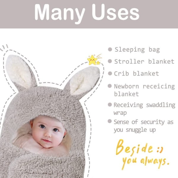 Nyfødt Swaddle Tæppe Baby Swaddle WHITE S S White S-S