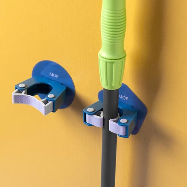 2kpl Hook Mop Clamp SININEN PYÖREÄ Blue Round-Round