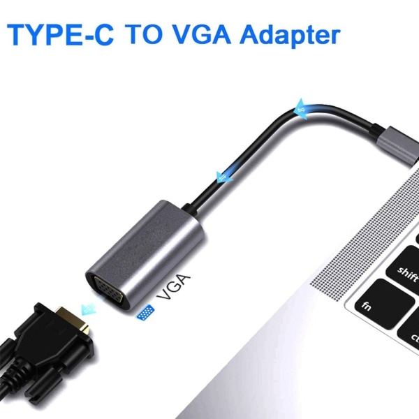 Konverter USB C til VGA-kabel