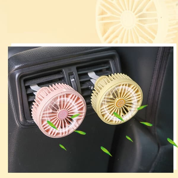 Bil Køleventilator Mini Bilventilator PINK Pink
