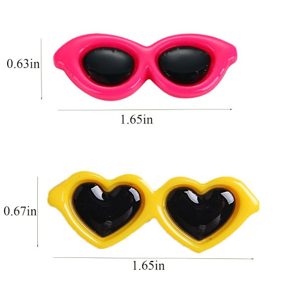 Resin Charms Mini-aurinkolasit askarteluun Doll-aurinkolasit set