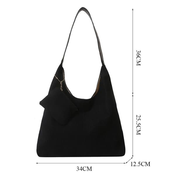 Muleposer Skuldertaske SORT black