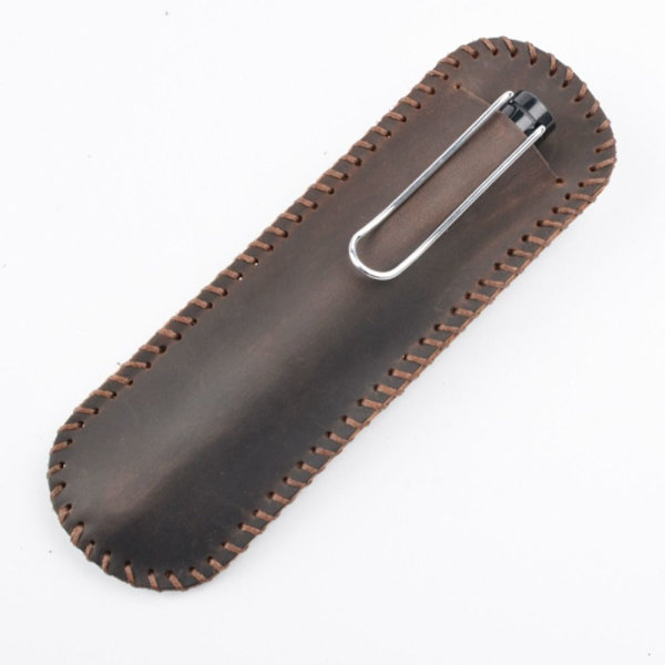 Retro Pen Case Læder Pencil Taske 7 7 7
