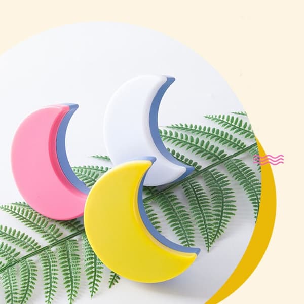 2stk Lampe Måneform RØD EU STIK EU STIK red EU Plug-EU Plug