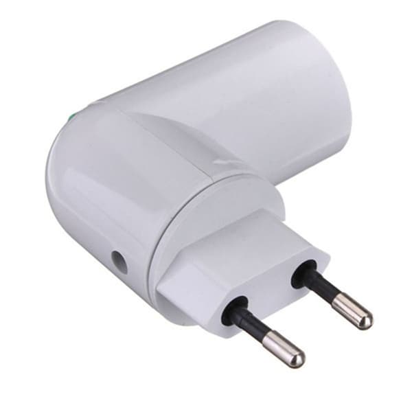 Skruekonverter E27 Pære Lys Base EU STIK EU STIK EU Plug