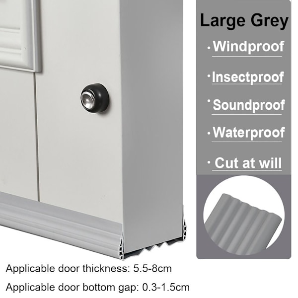 96cm Dörr Botten Tätningslist Bullerreducering LARGE GRÅ LARGE Large Grey