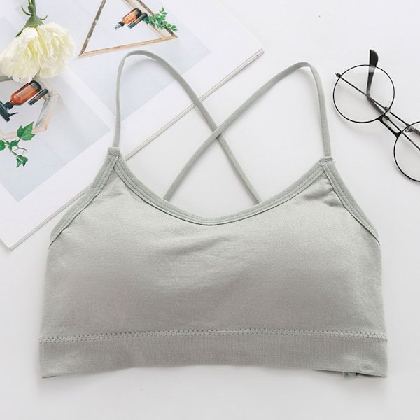 Dam Sport-BH Pad Tank Tops GRÅ Grey