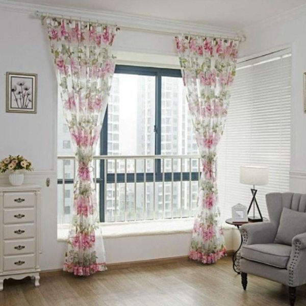 Vindusgardiner Skygge Vindusgardiner ROSA L pink L