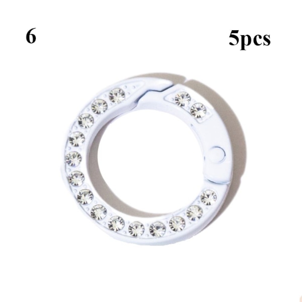 5 st fjäder O-ringsspännen Diamantkarbinhake 6 6 6
