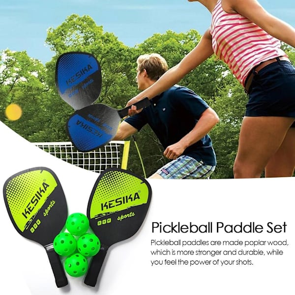 Pickleball- set, urheiluvarusteet VIHREÄ Green