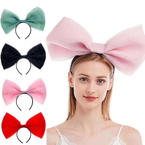 Hårbåge Bowknot Hårband RÖDA red