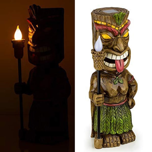 Totem Figur Have Lys Ornamenter