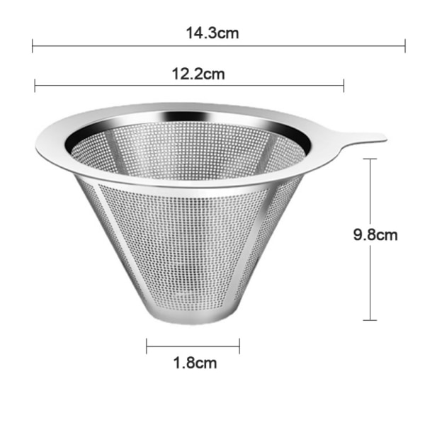 Kaffefilter Kaffe Drip Mesh 600 MESHL-NO BASE L-NO BASE 600 MeshL-No Base