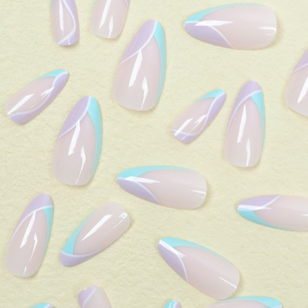 False Nails Long Almond 3 3 3