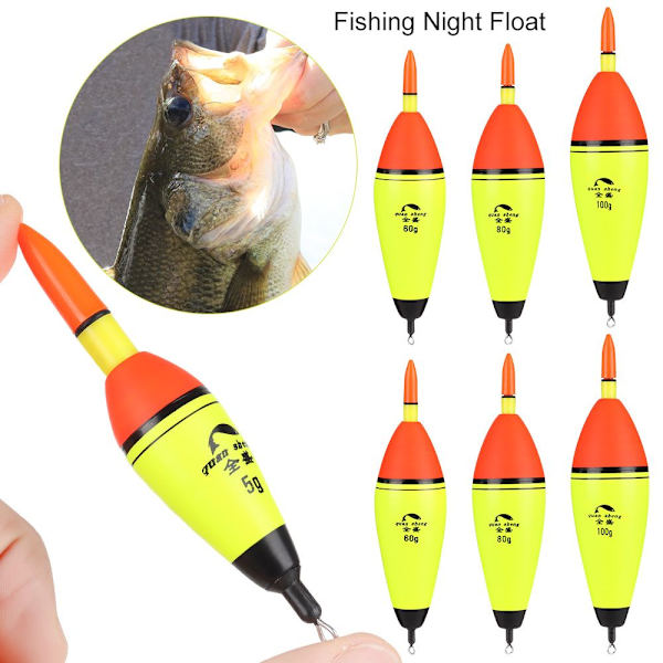 Fishing Night Float Ball Boia RÖTT LJUS40G 40G red light40g