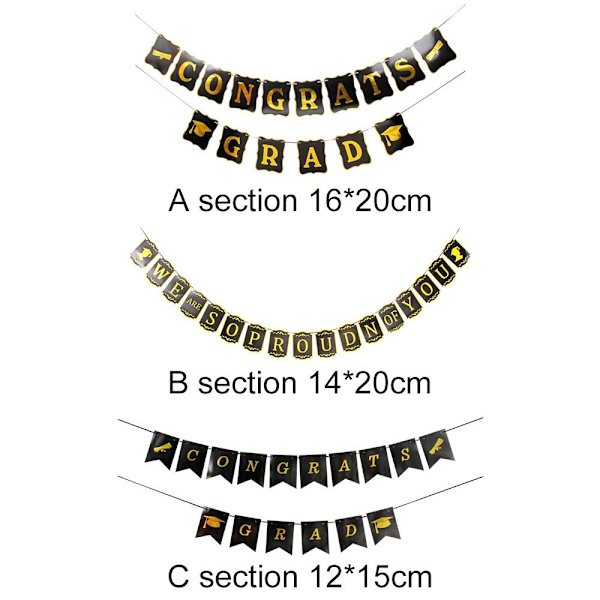 Grattis Graduation Banner Hanging Banner C C C