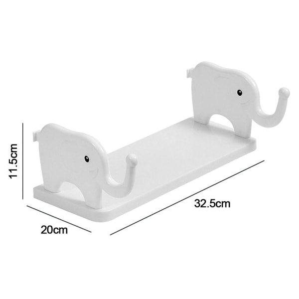 Elephant Storage Rack Oppbevaringshylle HVIT white