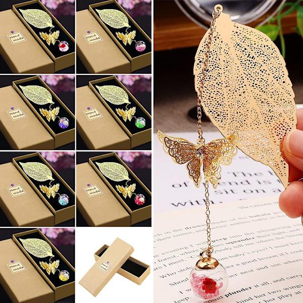 Kirjanmerkit Leaf Vein Kirjanmerkit 06-ILMAN LAHJARASIKKO 06-ILMAN 06-Without Gift Box