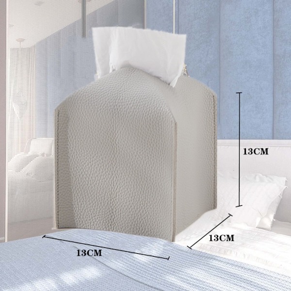 PU Læder Tissue Box BRUN brown
